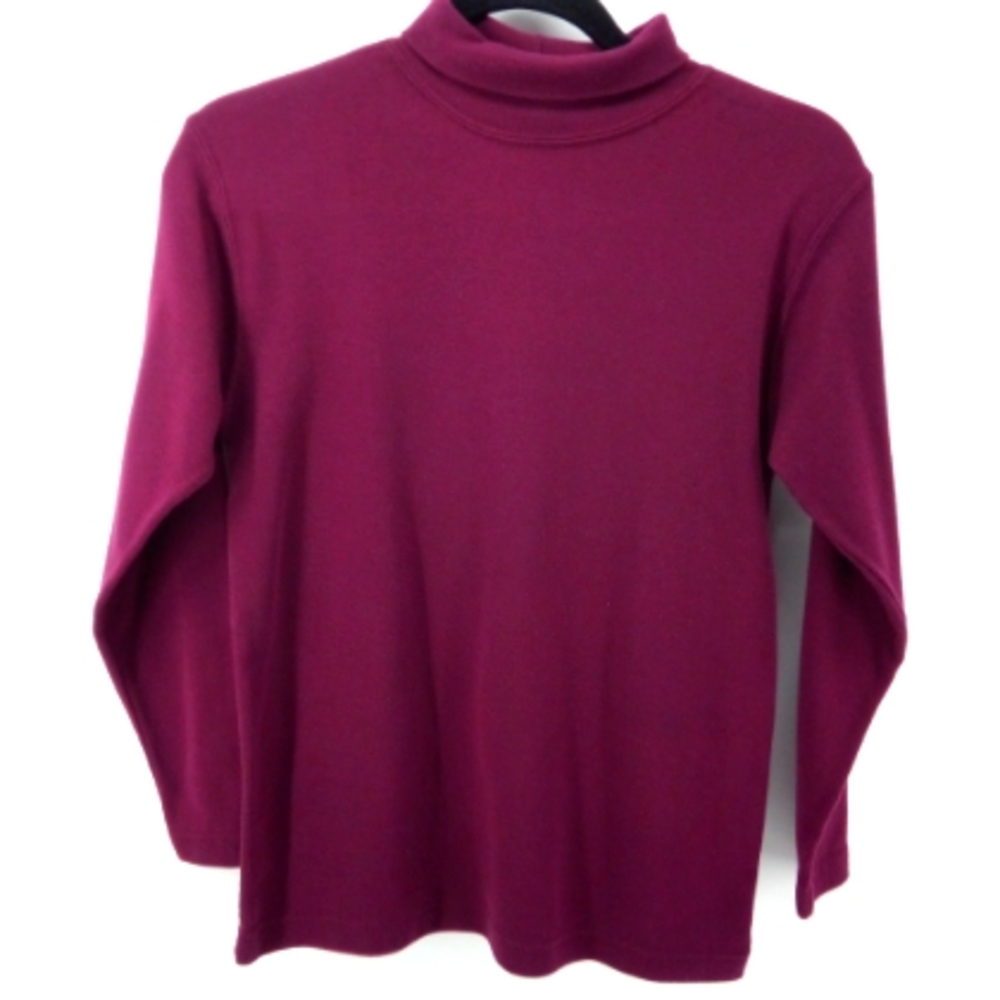 Outback Red Deep Purple Turtleneck Warm Winter Layering Piece Korea Cotton XS